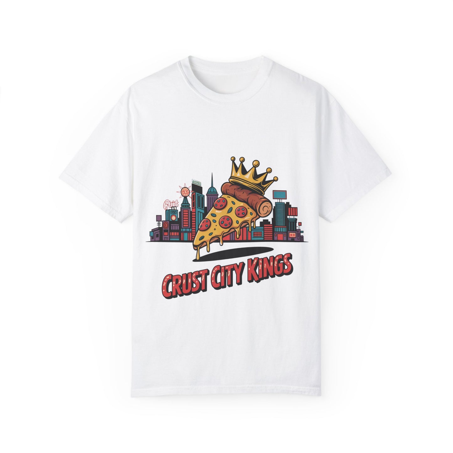 Crust City Kings Unisex T-Shirt - Fun Pizza Graphic Tee for Food Lovers