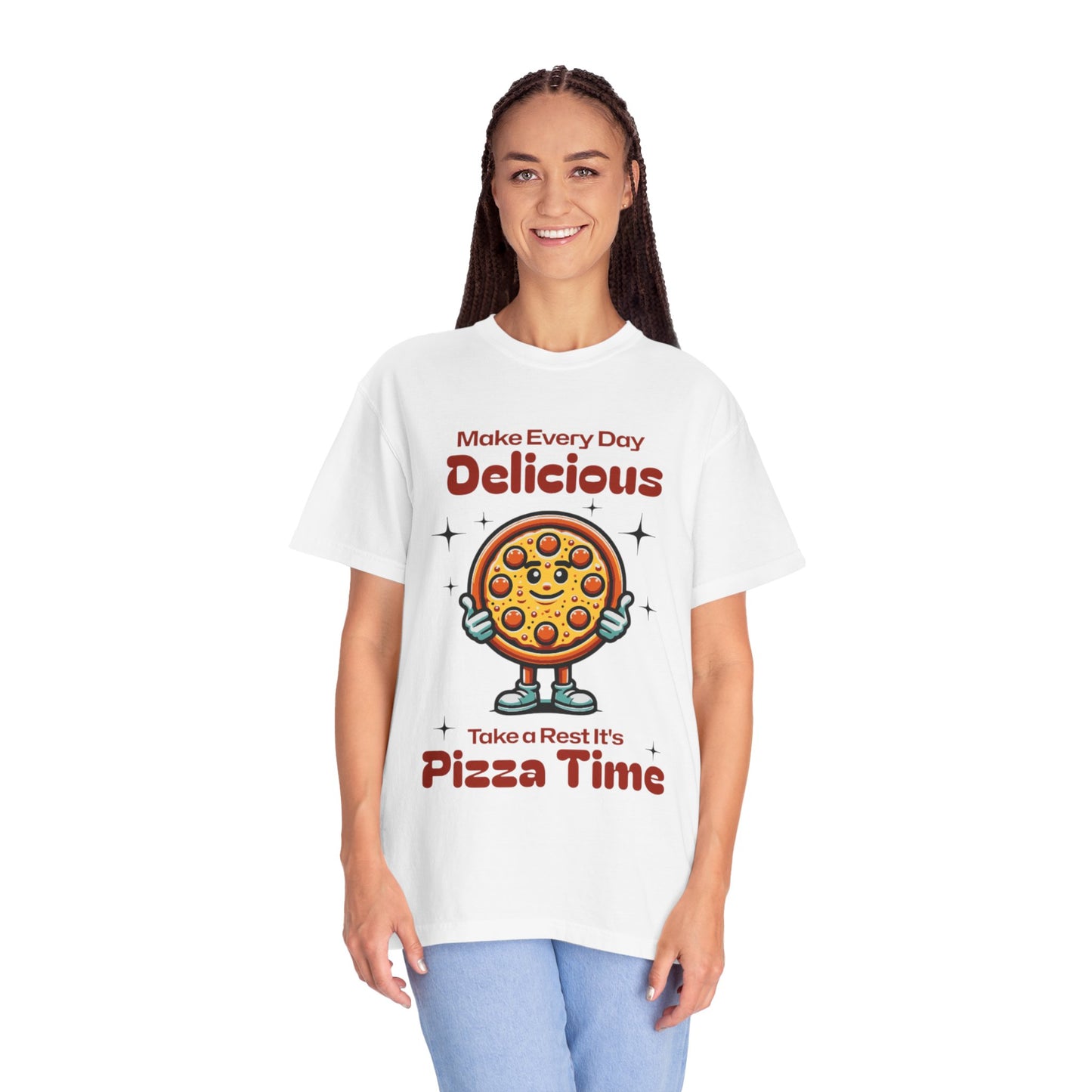 Cute Pizza Time Unisex T-Shirt - Make Every Day Delicious