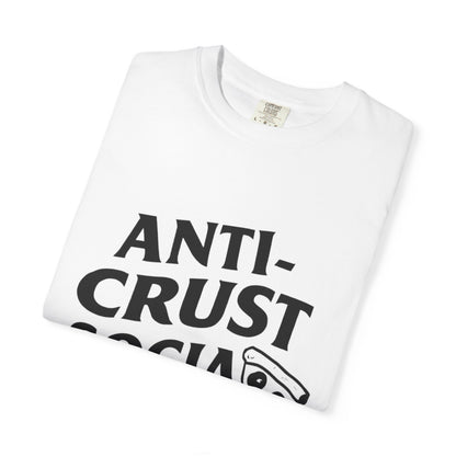 Funny Pizza Lover T-Shirt, Anti-Crust Social Club Tee, Gift for Foodies, Casual Wear, Unisex Graphic Shirt