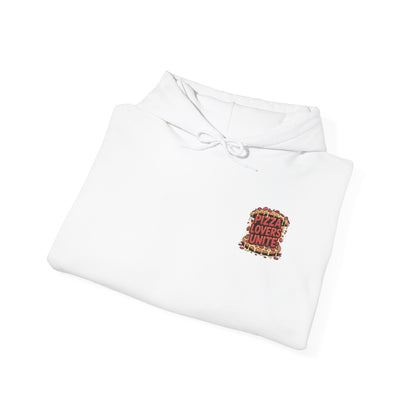 Pizza Lovers Unite Hoodie | Cozy Unisex Sweatshirt | Gift for Pizza Lovers | Casual Wear | Unique Holiday Apparel