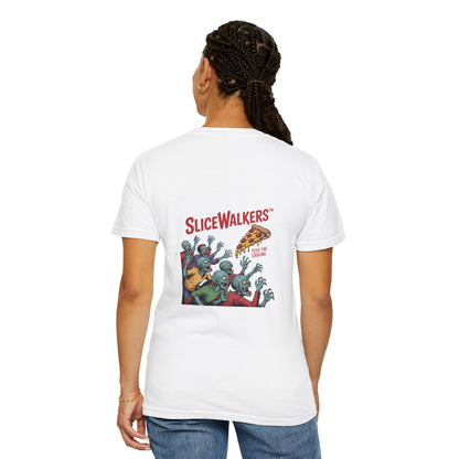 Zombie Slice Walkers T-Shirt | Fun Graphic Tee for Halloween, Costume Party, Gifts, Casual Wear, Everyday Style