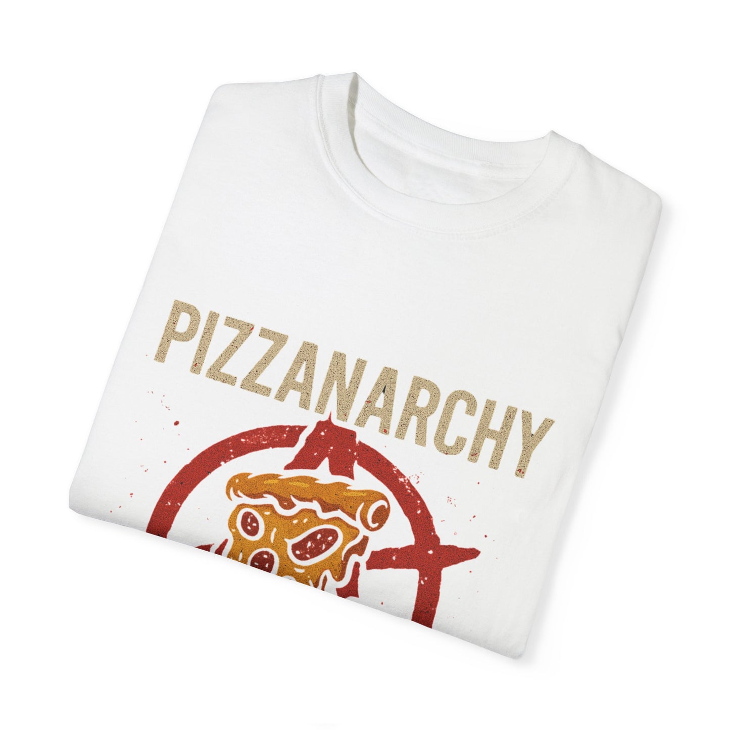 Unisex Pizzanarchy Graphic T-Shirt - Rebel With Extra Cheese