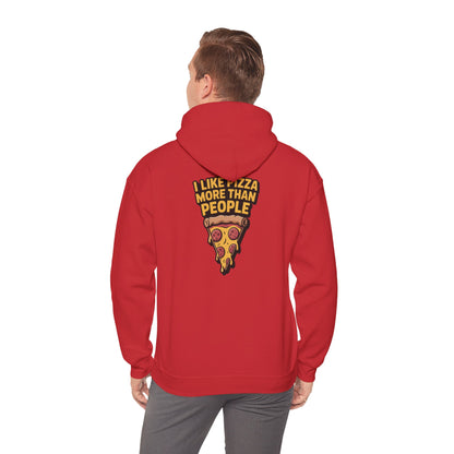 I Like Pizza More Than People – Sarcastic Slice Hoodie