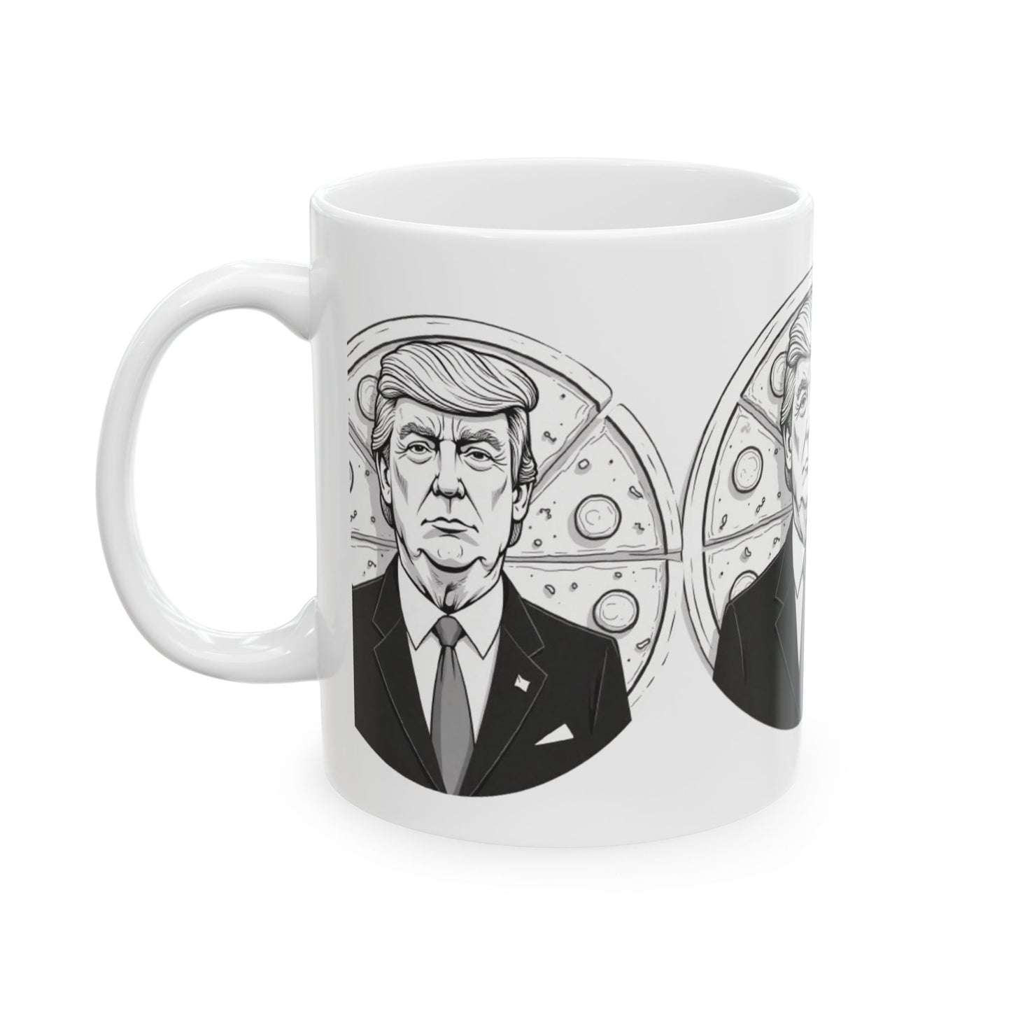 Donald Trump Inspired Ceramic Mug, Political Gift, Humor Mug, Funny Coffee Cup, Retro Style Drinkware, Election Memorabilia