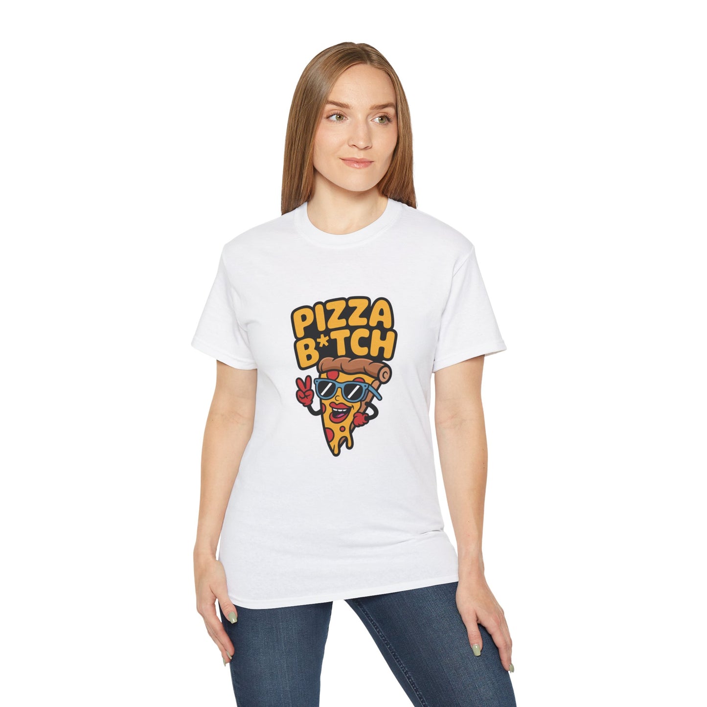 Pizza B*tch – Sass & Slice Attitude Shirt Design