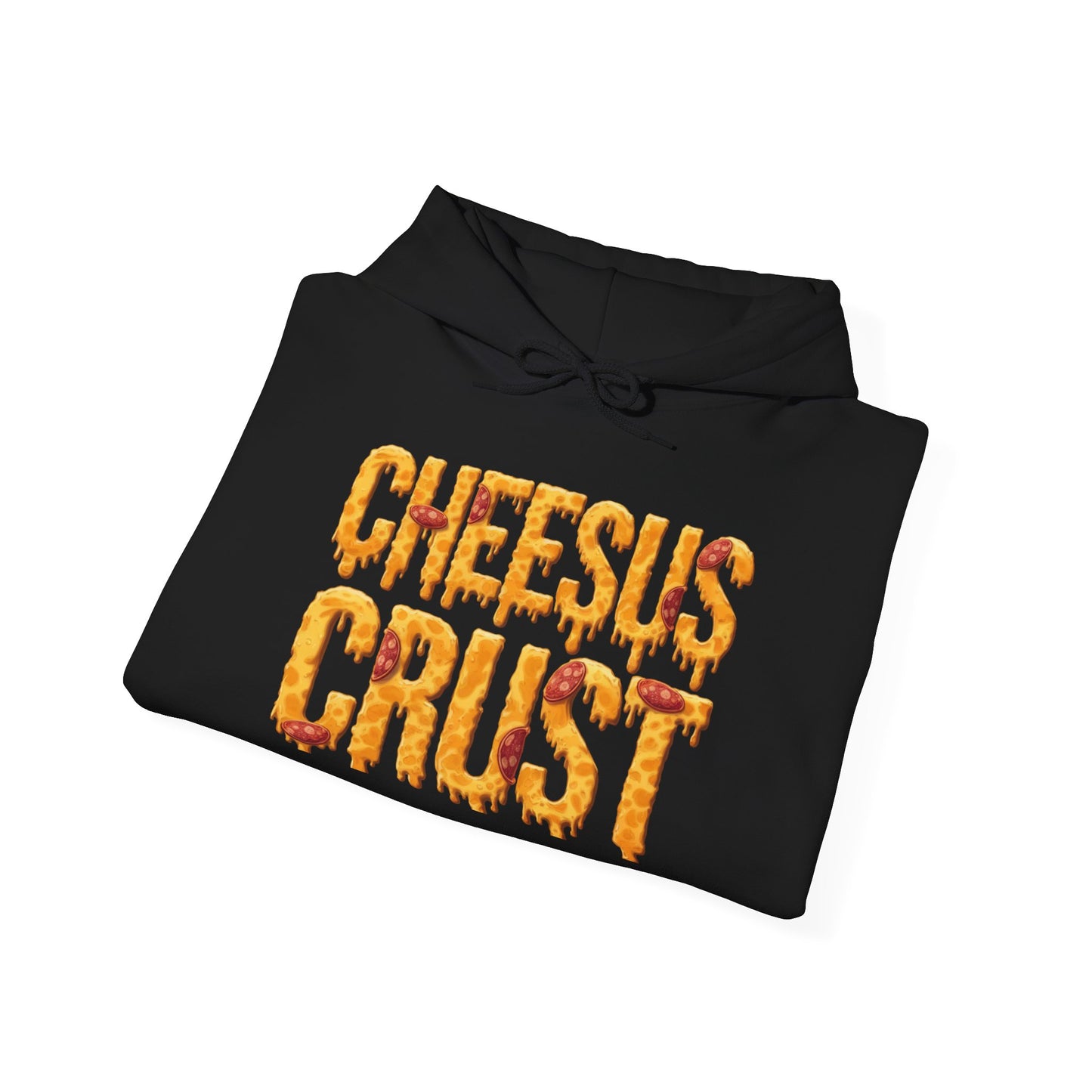 Cheesus Crust Unisex Heavy Blend™ Hoodie - Fun Pizza Design for Food Lovers