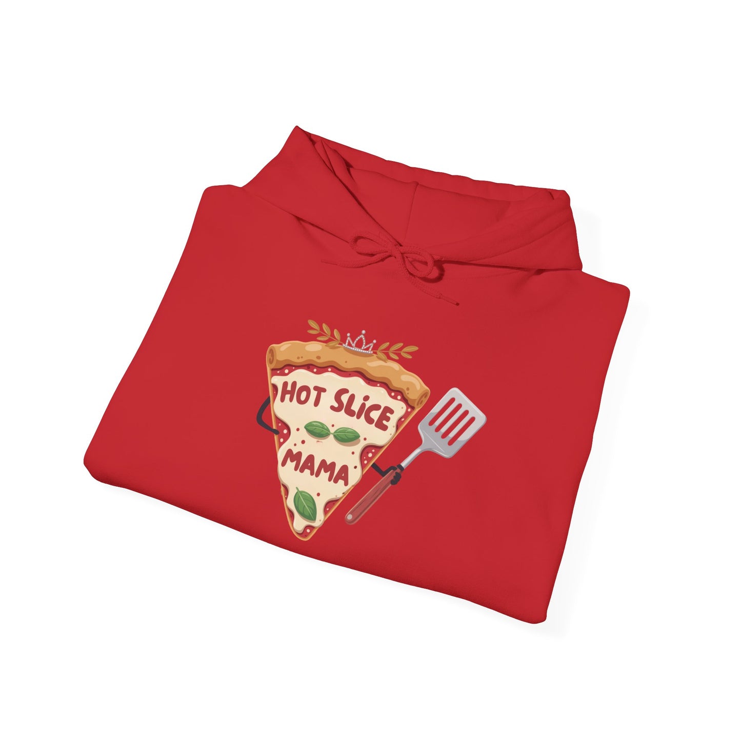 Pizza Lover Unisex Hoodie - 'Hot Slice Mama' Design