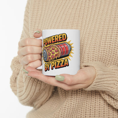 Powered by Pizza – Fuel Can Slice Mug