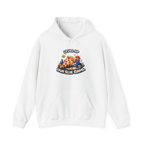 Level Up Pizza Gaming Hoodie - Unisex Heavy Blend Sweatshirt