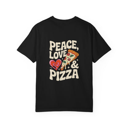 Peace, Love & Pizza Unisex Garment-Dyed T-shirt | Fun Apparel for Pizza Lovers, Gift for Foodies, Casual Wear, Perfect for Parties, [...]