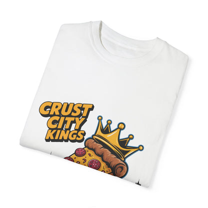 Crust City Kings Pizza T-Shirt | Unisex Garment-Dyed Tee for Food Lovers