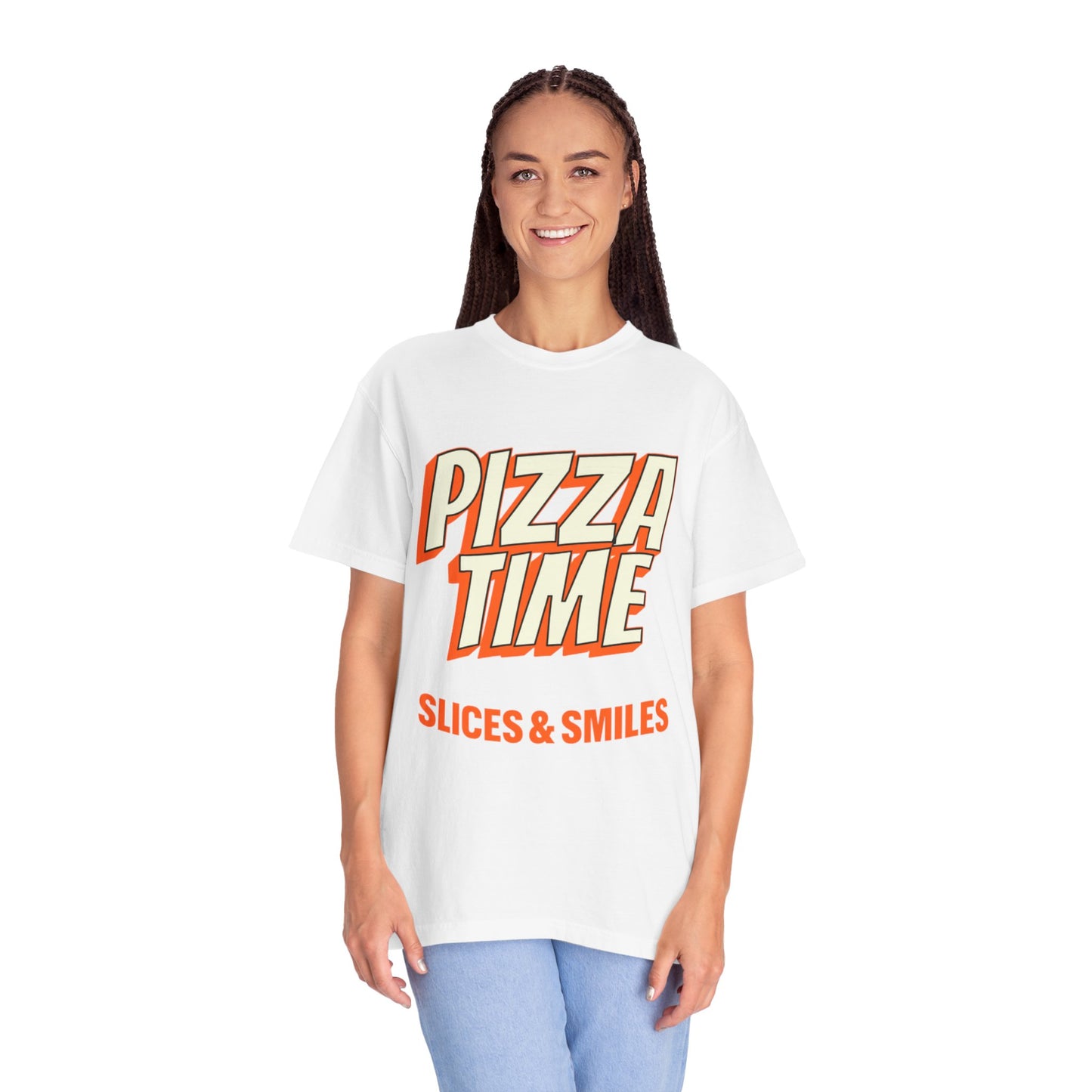 Pizza Time Unisex Garment-Dyed T-Shirt - Slices & Smiles