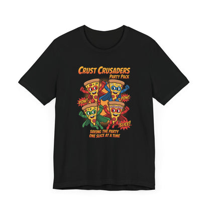Pizza Lovers Unisex Tee, Fun Pizza Graphic Shirt, Crust Crusaders T-Shirt, Casual Everyday Wear, Gift for Foodies, Unisex Short Sleeve Tee