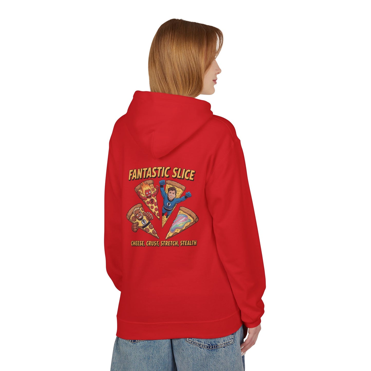 Fantastic Slice – Cheese, Crust, Stretch, Stealth Hoodie