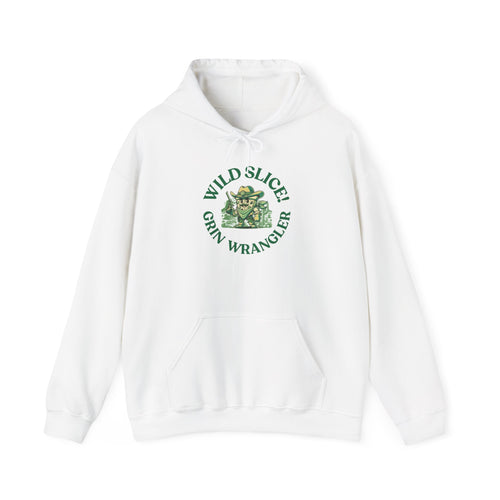 Wild Slice Grin Wrangler Unisex Hooded Sweatshirt - Cozy & Fun