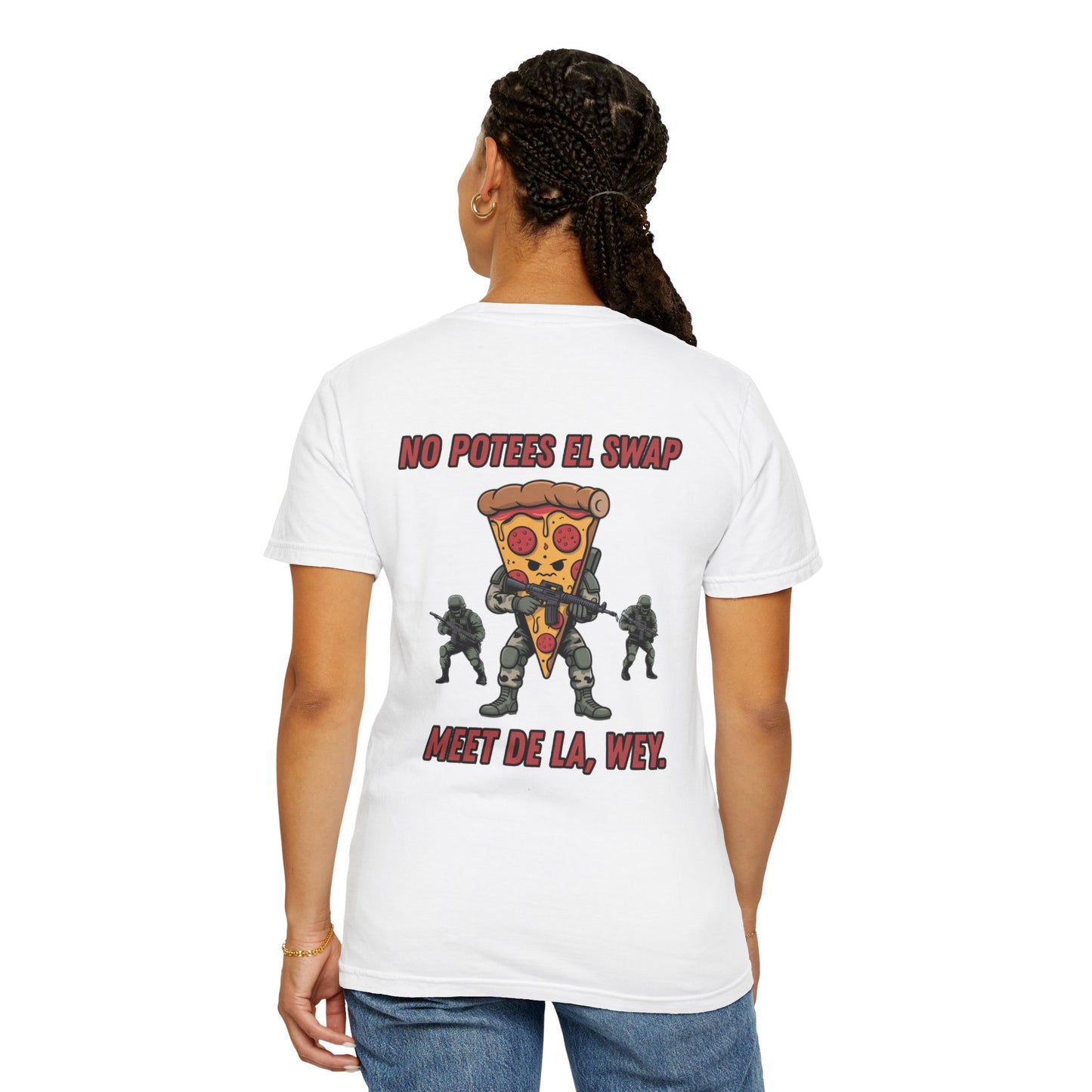 Pizza Warrior Graphic Tee, Funny T-Shirt, Humor Apparel, Gift for Pizza Lovers, Cool Casual Wear, Unique Statement Shirt