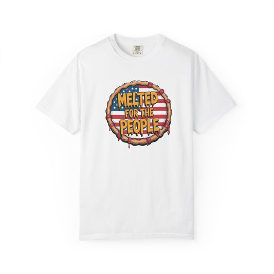 Melted for the People T-Shirt, Fun Graphic Tee, Summer Casual Wear, BBQ Gift, Patriotic Apparel, Unisex Fashion Statement