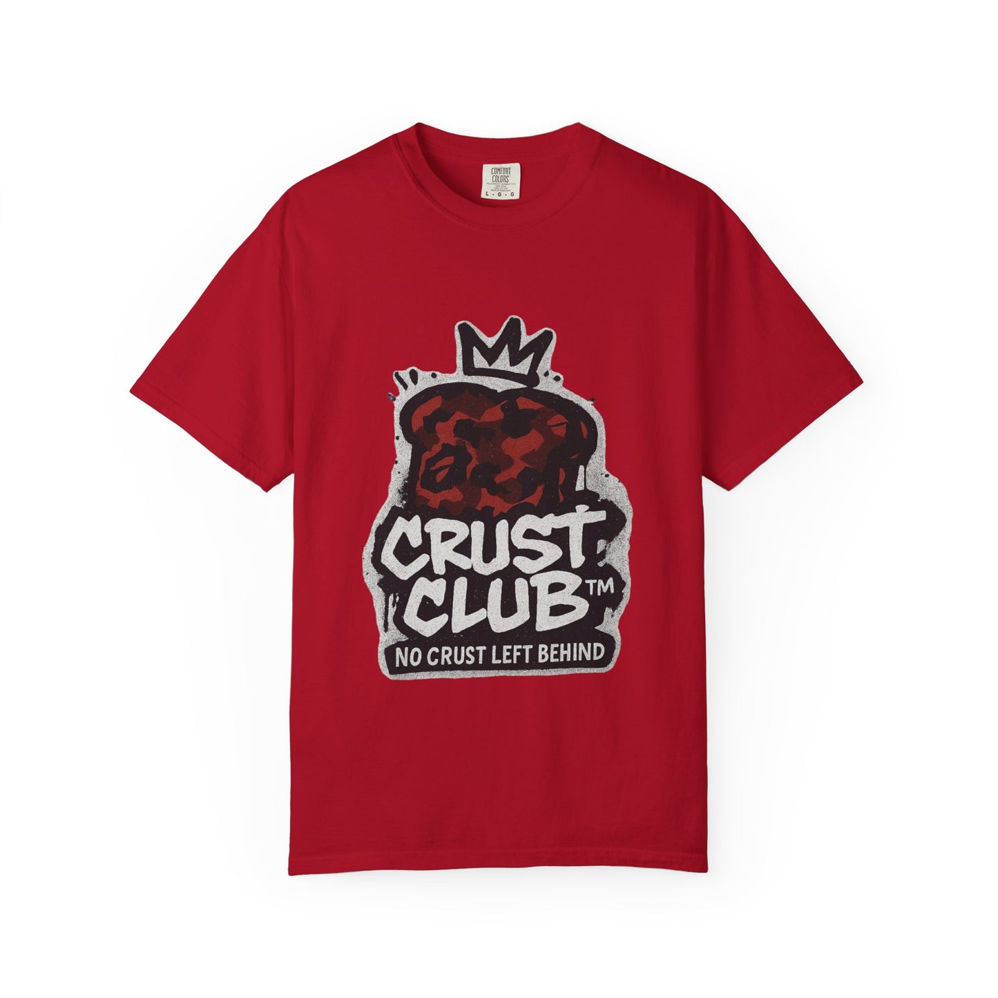 Crust Club T-Shirt, Unisex Garment-Dyed Tee, Fun Foodie Apparel, Casual Wear for Food Lovers, Gifts for Friends