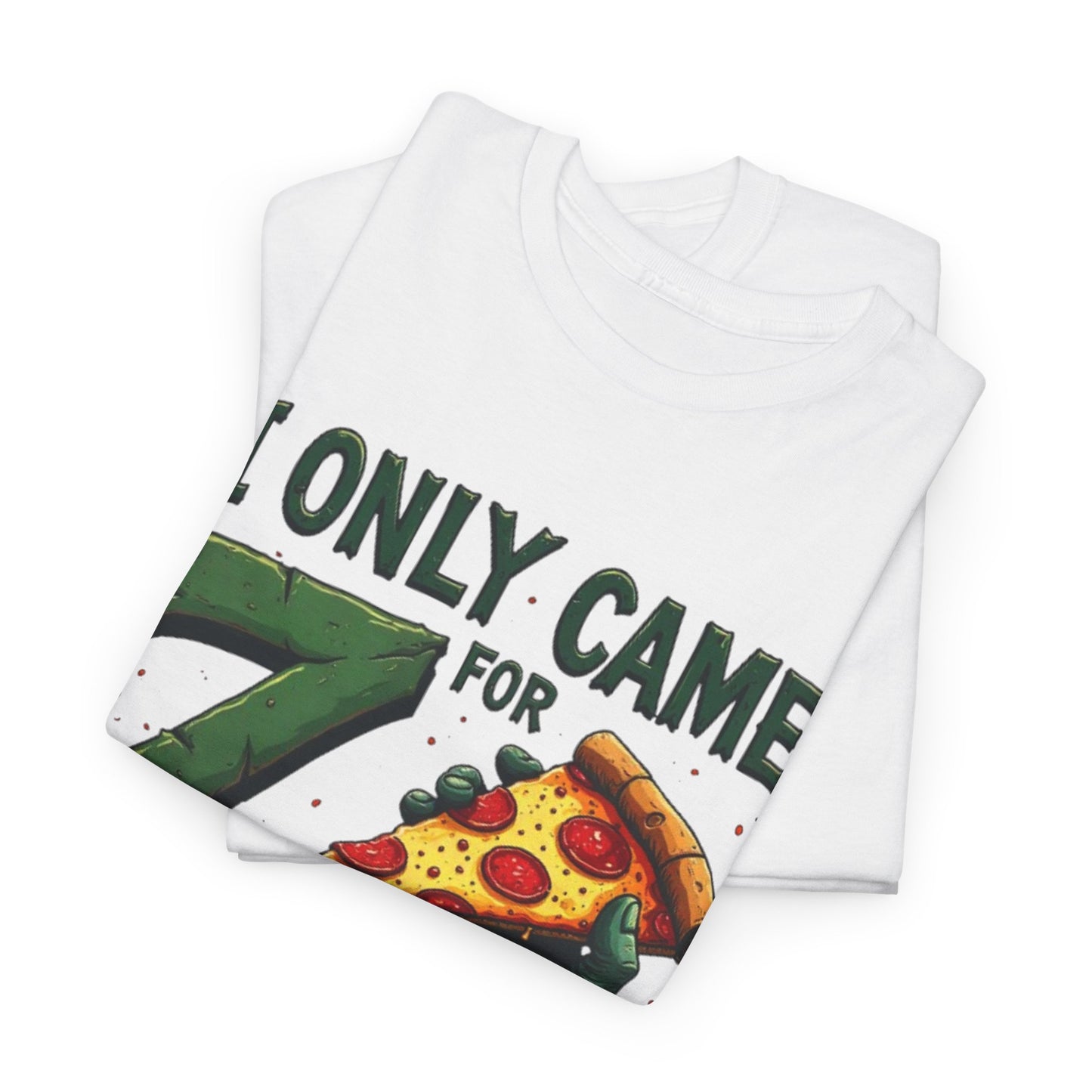 Pizza and Zombies Unisex Tee, Casual T-Shirt for Halloween, Graphic Tee, Gift for Gamers, Fun Party Shirt, Unique Halloween Apparel