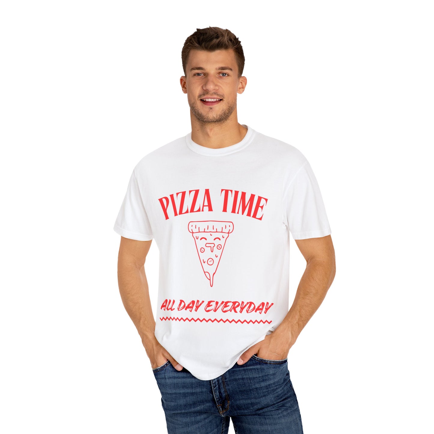 Pizza Time Unisex T-shirt - All Day Everyday Casual Tee