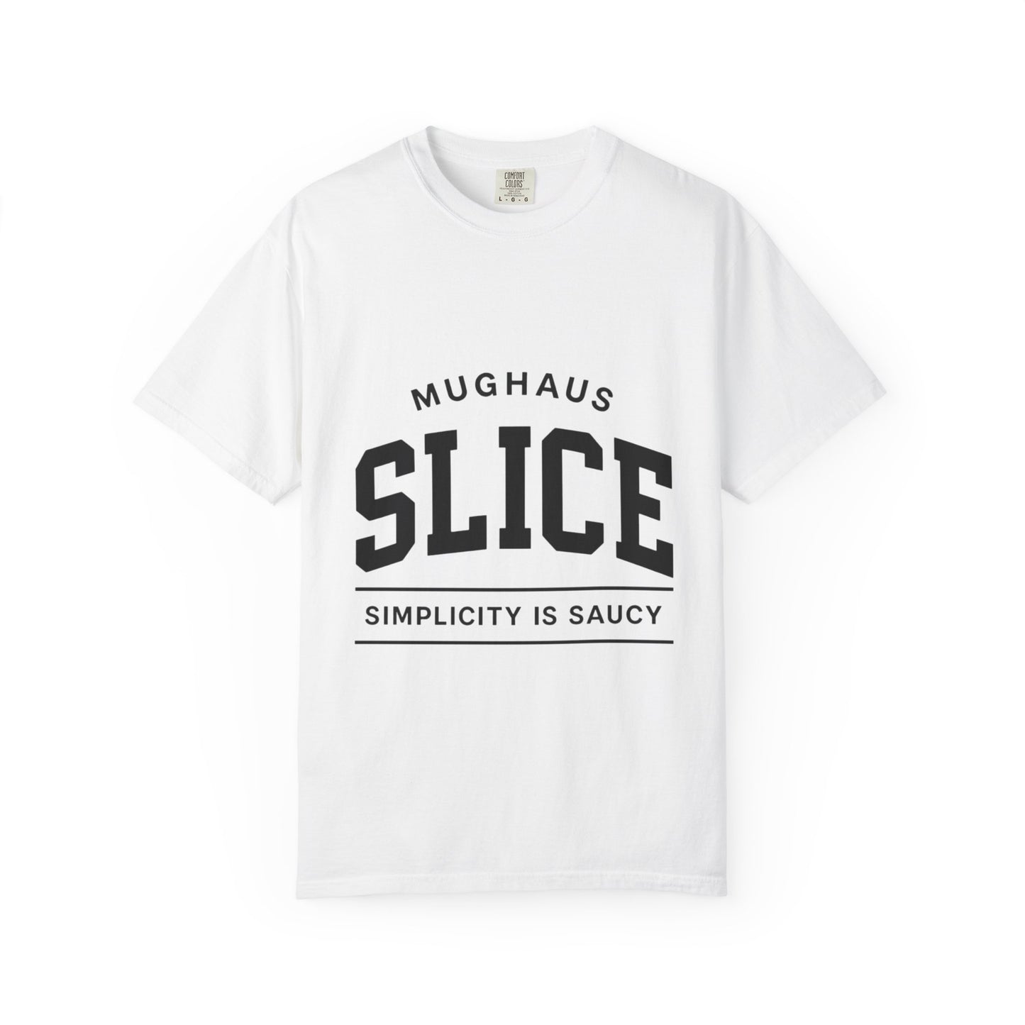 Unisex Garment-Dyed T-shirt with 'Slice' Print - Casual Tee, Gift for Foodies, Ideal for Summer, Birthday, Graphic Shirt, Trendy Outfit