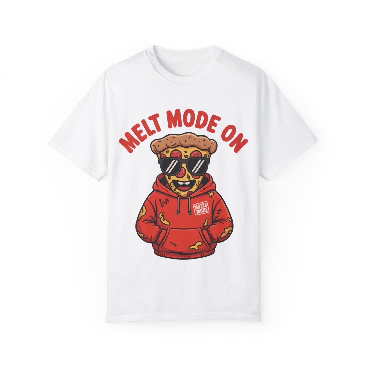 Melt Mode On T-Shirt - Fun Unisex Graphic Tee for Pizza Lovers