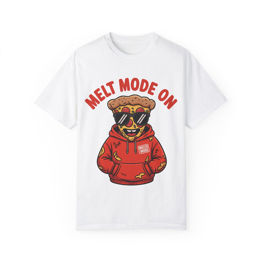 Melt Mode On T-Shirt - Fun Unisex Graphic Tee for Pizza Lovers