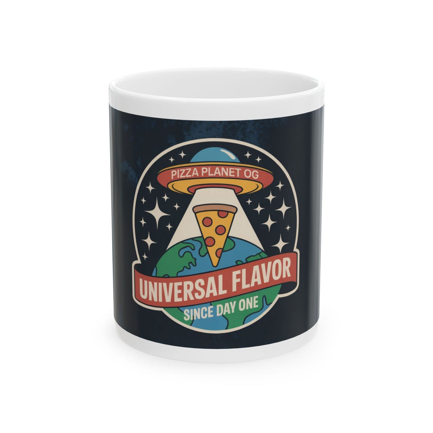 Pizza Planet Universal Flavor Ceramic Mug - Fun 11oz & 15oz Coffee Cups