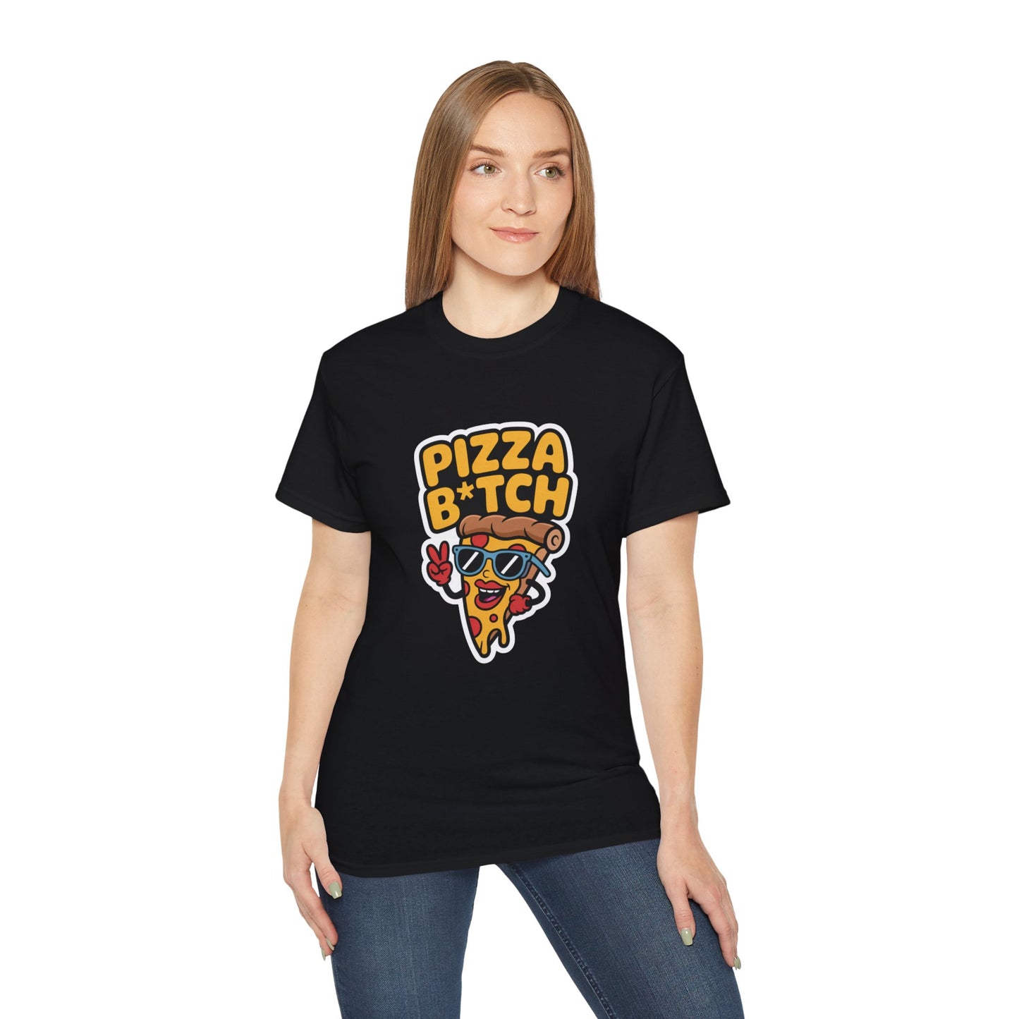 Pizza B*tch – Sass & Slice Attitude Shirt Design