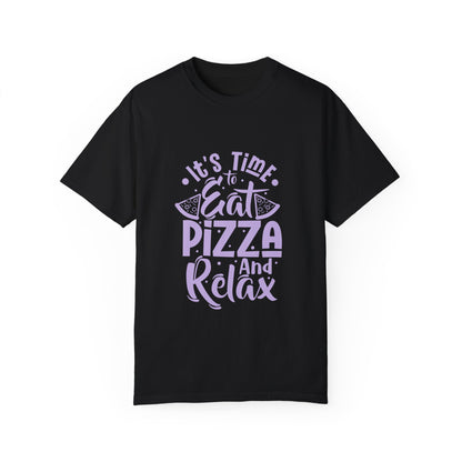 Relaxing Pizza Lovers Unisex T-shirt - Eat Pizza and Relax Design