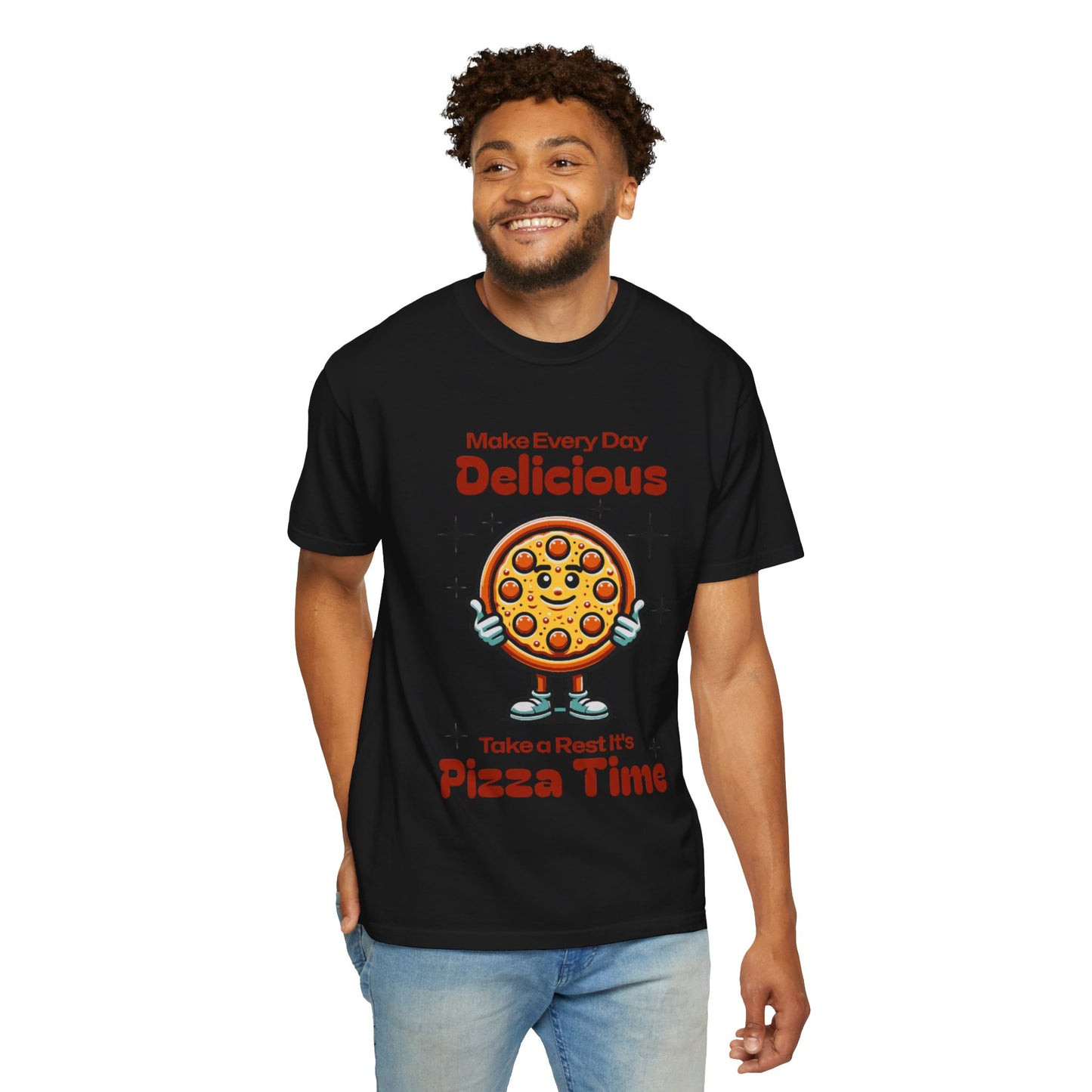 Cute Pizza Time Unisex T-Shirt - Make Every Day Delicious