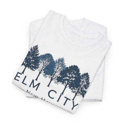 Elm City Unisex Heavy Cotton Tee - Nature-Inspired Graphic T-Shirt, Outdoor Vibe, Perfect Gift, Casual Wear, Eco-Friendly Style