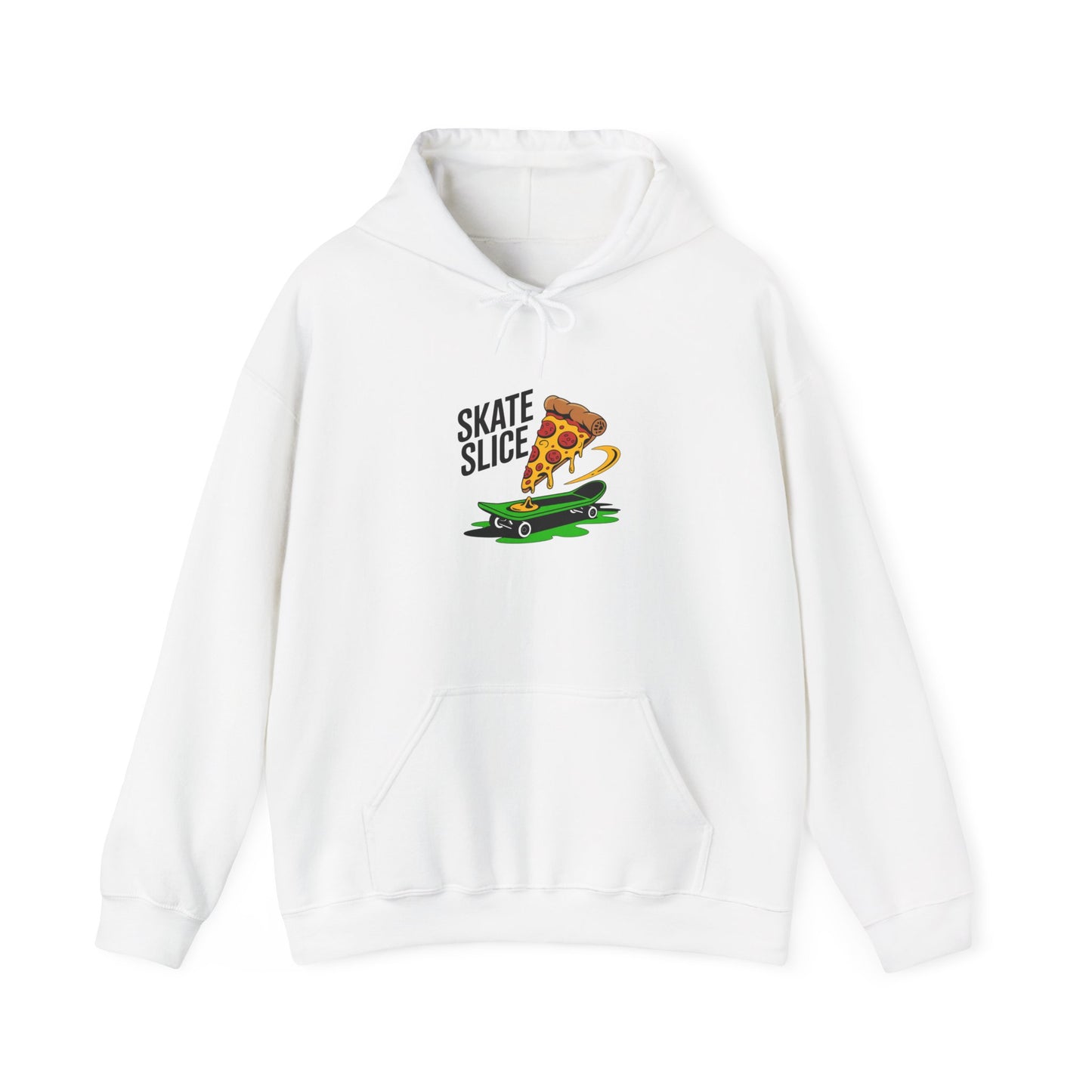 Skate Slice Hoodie – Fun Graphic Sweatshirt for Pizza Lovers