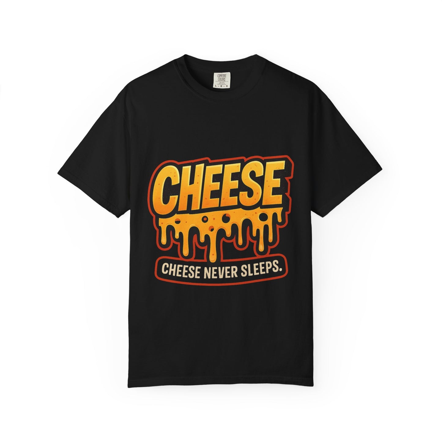 Cheese-Themed Unisex Garment-Dyed T-Shirt, Fun Foodie Tee for Cheese Lovers, Casual Wear, Gift for Foodies, Summer Style