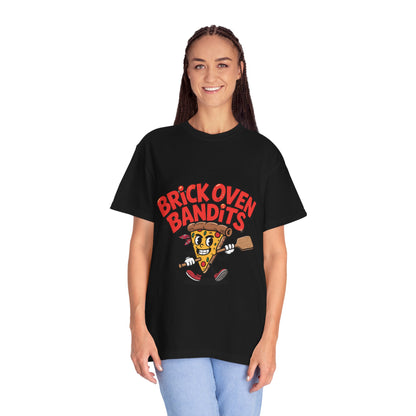 Fun Pizza Themed Unisex Garment-Dyed T-Shirt - Brick Oven Bandits, Perfect for Food Lovers!