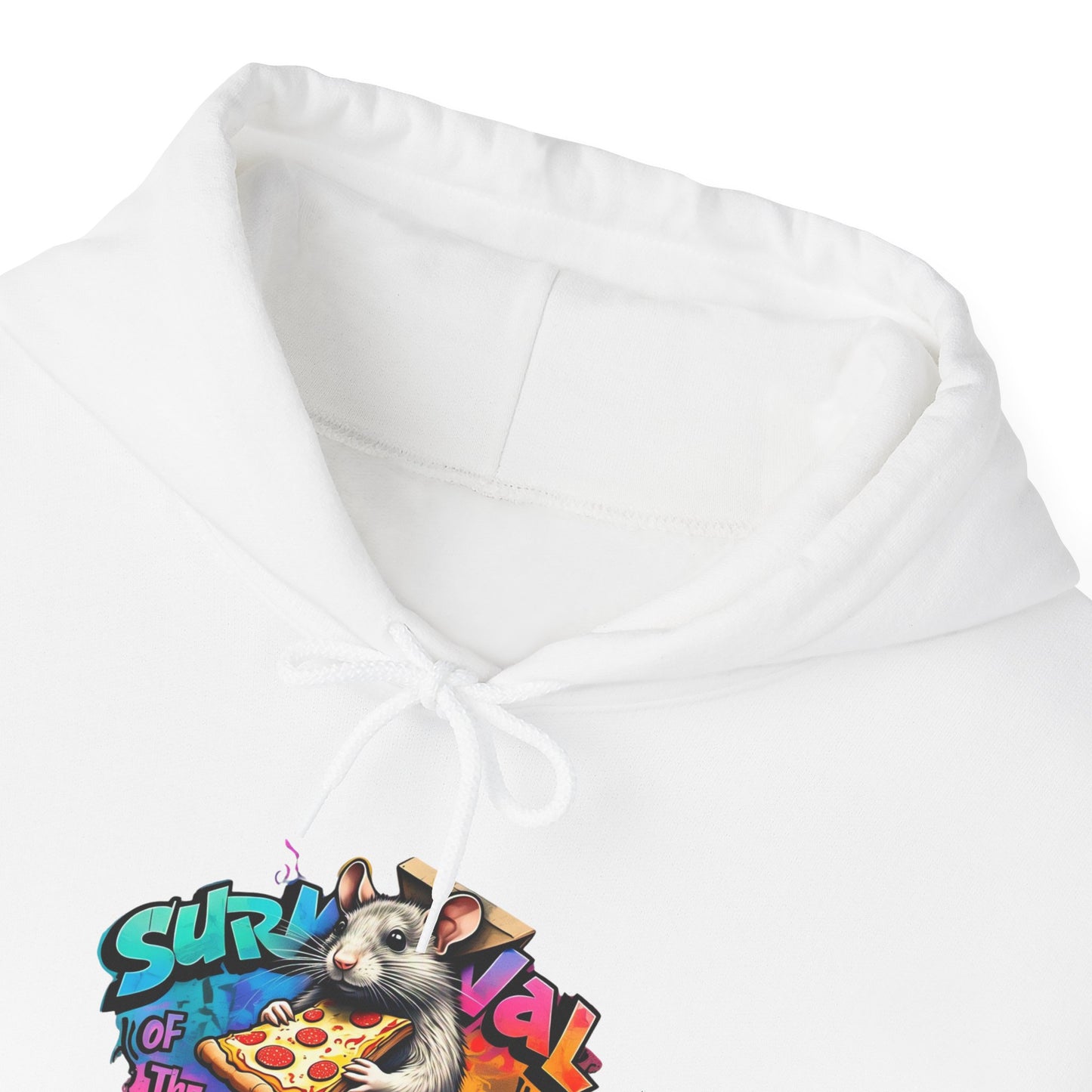 Survival of Tastiest Unisex Heavy Blend Hoodie - Fun & Cozy Sweatshirt for Pizza Lovers