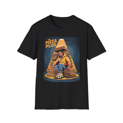 The Pizza Plug Unisex Softstyle T-Shirt - Fun Graphic Tee for Pizza Lovers