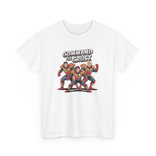 Command the Crust – Pizza Armor Squad T-Shirt
