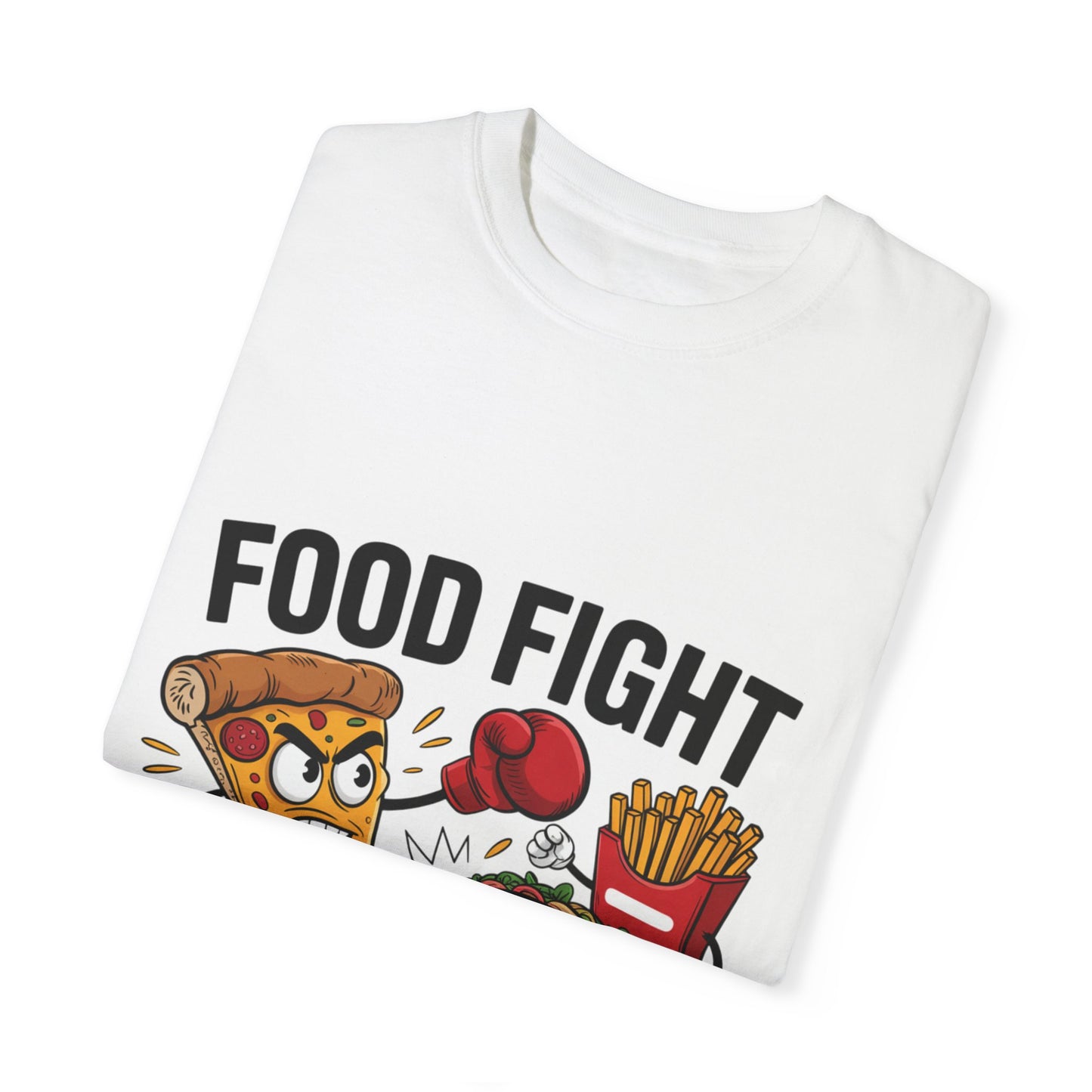 Funny Food Fight Unisex T-Shirt - Perfect for Food Lovers and Casual Wear