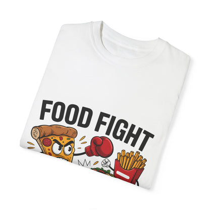 Funny Food Fight Unisex T-Shirt - Perfect for Food Lovers and Casual Wear