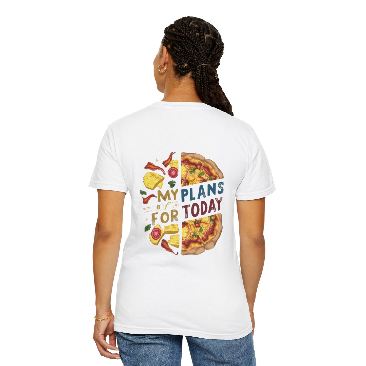 Pizza Plans T-Shirt, Quirky Shirt for Food Lovers, Fun Casual Wear, Gift for Pizza Enthusiasts, Ideal for Birthdays and Foodie Events