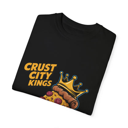Crust City Kings Pizza T-Shirt | Unisex Garment-Dyed Tee for Food Lovers