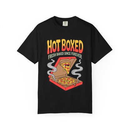 Pizza Lovers Unisex T-shirt | Hot Boxed Graphic Tee, Casual Wear, Gift for Foodies, Comfortable Lifestyle Shirt, Birthday Party Apparel