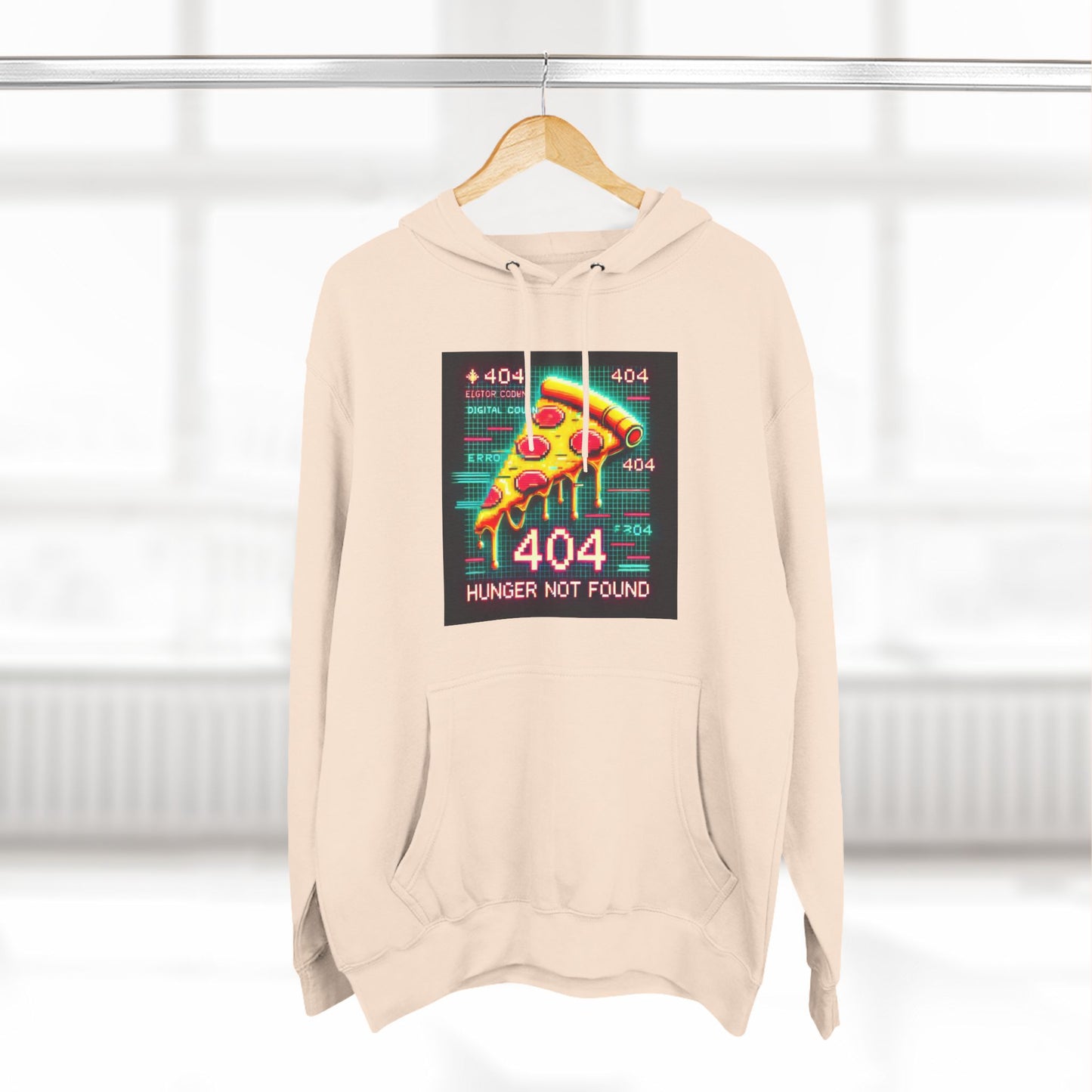 Three-Panel Fleece Hoodie