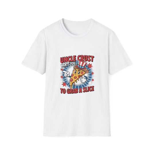 Uncle Crust Pizza T-Shirt, Fun Foodie Tee, Summer BBQ Shirt, Unique Gift for Pizza Lovers, Casual Wear, Independence Day Apparel