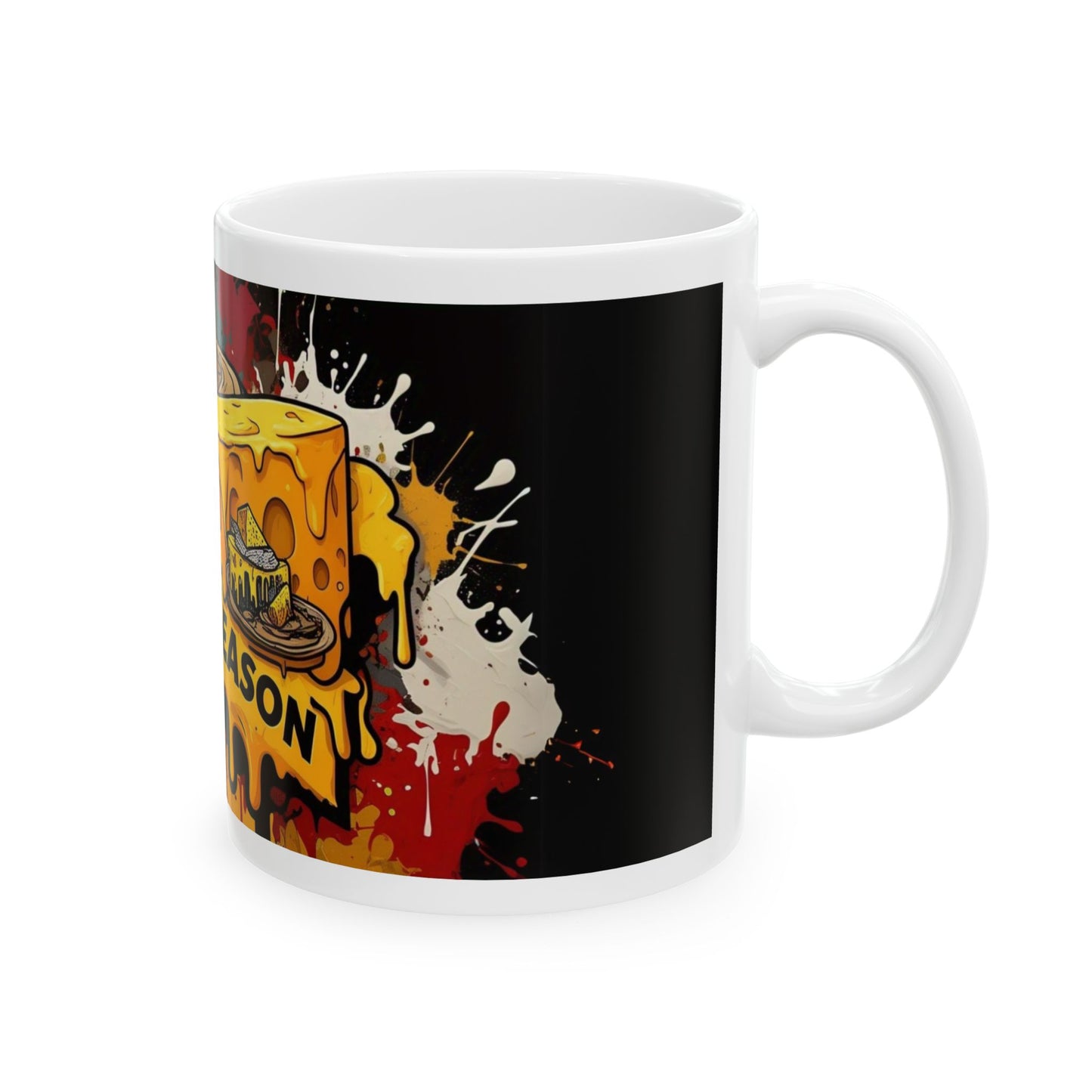 Cheese Drip Season Ceramic Mug – Fun & Quirky Kitchenware for Cheese Lovers
