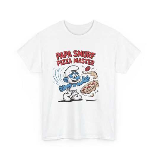 Papa Smurf Pizza Master Unisex Cotton Tee