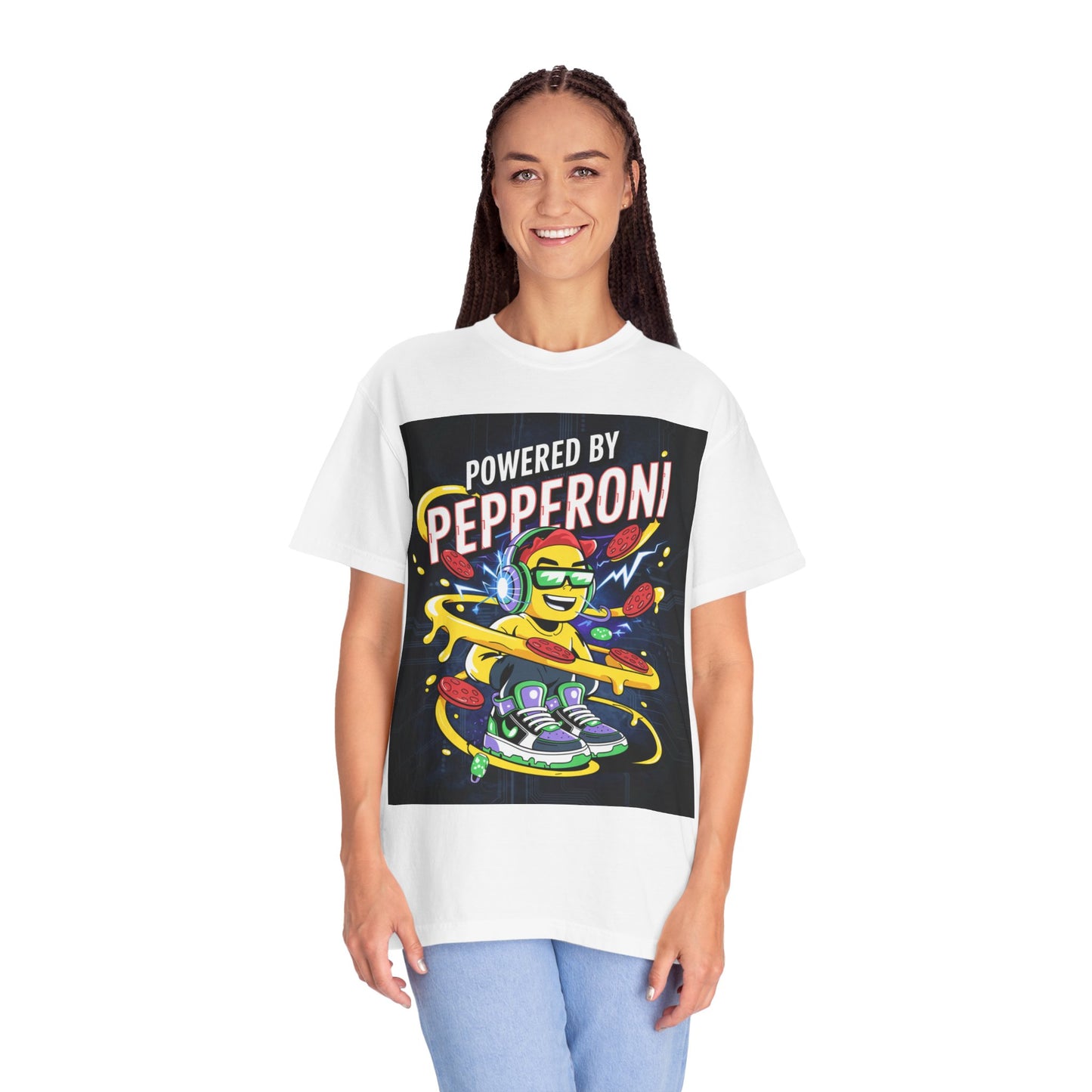 Fun Pepperoni Graphic Unisex T-Shirt - Perfect for Pizza Lovers