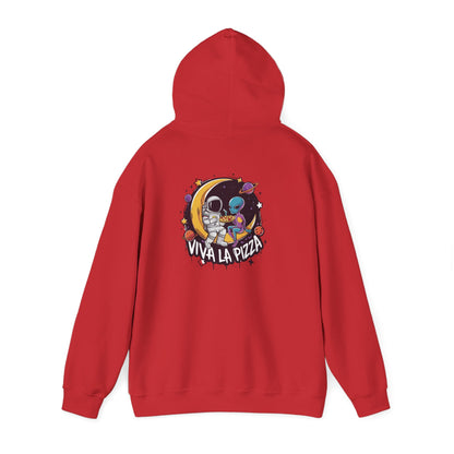 Cosmic Pizza Hoodie - Unisex Heavy Blend™ Sweatshirt, Space Lover Gift, Funny Pizza Hoodie, Astronaut Apparel, Cute Sweatshirt
