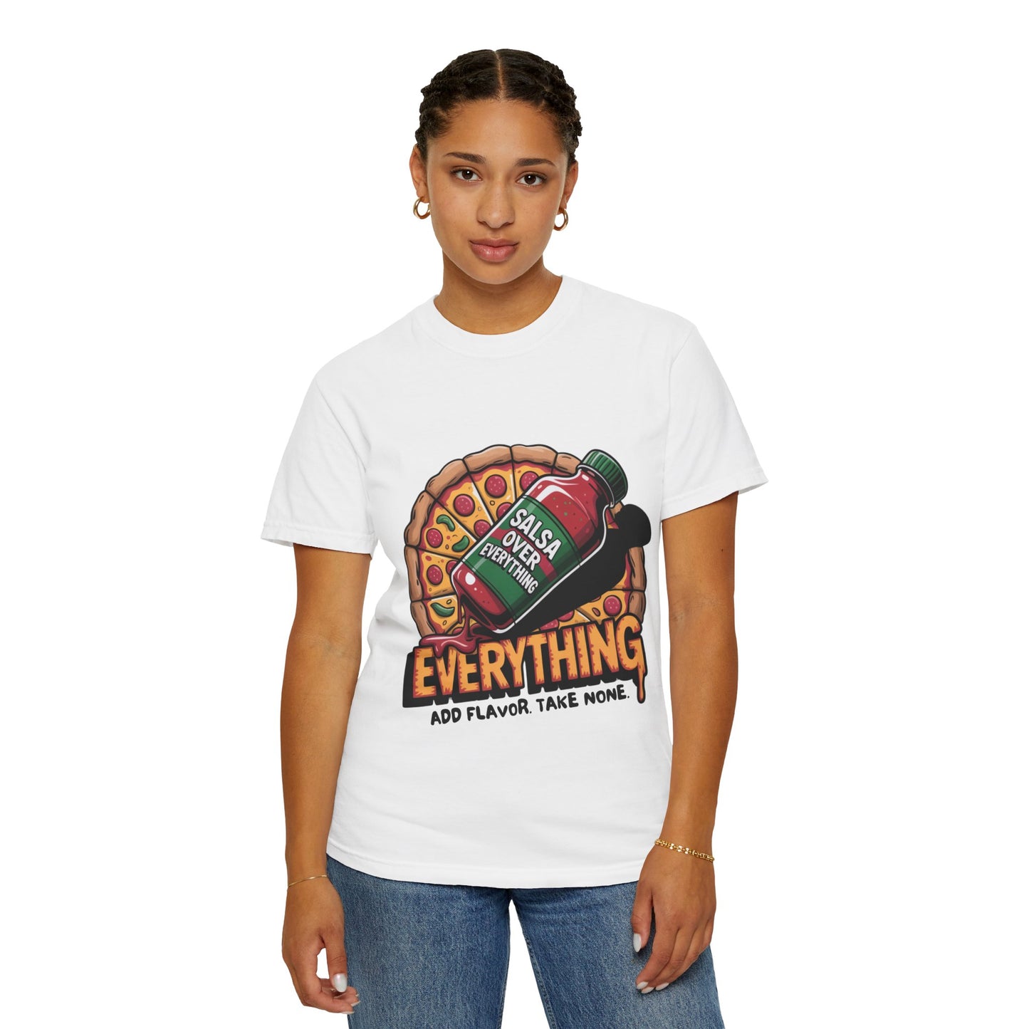 Salsa Over Everything Unisex T-Shirt - Fun Foodie Apparel
